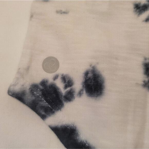 Zella Girl white & gray high low tie dye active top size L (10-12) - Picture 4 of 5